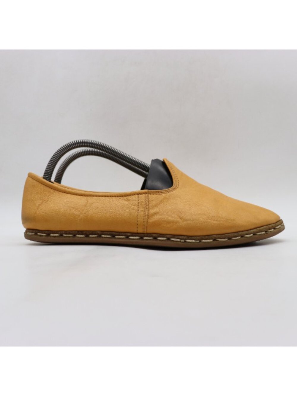 Sabah Turkish Signature Yellow Leather Men’s EU 41 Slip On Handmade Loafers